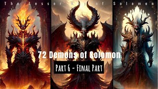 MythologyDemon Sigil 72 Demons of Solomon  Part 6  Final [upl. by Airamas]