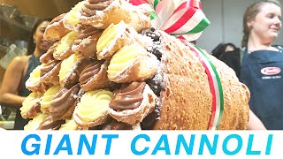 How to make a GIANT Cannoli Cake  Meet Chris [upl. by Esilehc]