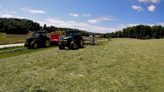 1 Košnja 2020 Gras mähen silage mowing [upl. by Yleen]