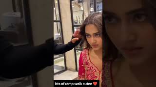 Tejaswi paraksh BTS ramp walktejaswi makeup vedio 🥰beautiful tejaswiprakash trending love [upl. by Eylk]