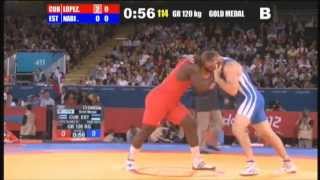 Olympic games 2012 Final GrecoRoman 120Kg CUB Mijain LOPEZ NUÑEZ vs EST Heiki NABI [upl. by Rici]