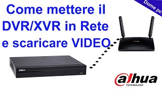 Come Mettere in Rete un DVR XVR  e SCARICARE video registrazioni Telecamere [upl. by Maxantia]