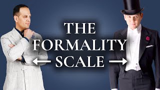 The Formality Scale How Mens Clothes Rank From Formal To Informal [upl. by Lael]