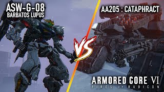 Barbatos Lupus vs CATAPHRACT NG No Damage S Rank  AC6 Fires of Rubicon [upl. by Genvieve]