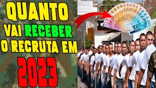 QUANTO É O SALARIO DE QUEM SE ALISTA NO EXERCITO  2023 [upl. by Anitap278]