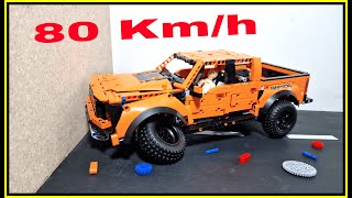 Ford Raptor CRASH 🚨 80 KMH 🚨 Lego Technic CRASH Test [upl. by Alguire]