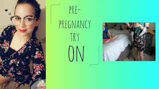 prepregnancy clothes challenge  try on [upl. by Eniad]