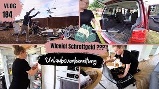 Vlog  Urlaubvorbereitung für Ungarn  Auto Putzen  Schrott wegschaffen 184 [upl. by Jeddy982]