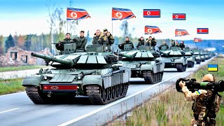 2 MINUTES AGO Ukraine Bombards North Korean Tank Convoy with Deadly Attack [upl. by Aneerbas52]