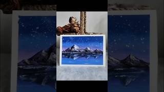 Easy Oil pastel Landscape painting for beginners youtubeshorts oilpastel drawing [upl. by Ary731]