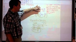 Honors Unit 2  Equations  Equations with Non Integer Coefficients Video 2  Fractions [upl. by Narcis537]