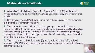 23055 Effect of overfilled bladder on uroflowmetry and postvoid residual of postoperative uret [upl. by Ailalue]