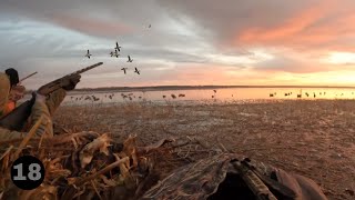 Six Duck Hunters on an Open Reservoir Stunning Sunrise Limit [upl. by Salvucci]