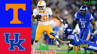 Kentucky Vs Tennessee WEEK 10 Full Game 2nd  Mens College Football Today  Nov 22024 [upl. by Hutson216]