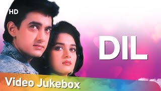 Dil 1990 Songs  Aamir Khan Madhuri Dixit  Popular 90s Songs  Anand Milind Hits HD [upl. by Eissen545]