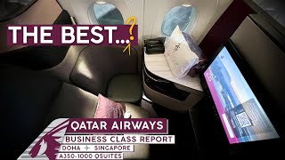 QATAR AIRWAYS A3501000 QSuites【4K Trip Report DOHSIN】Worlds FAVORITE Business Class [upl. by Nair]