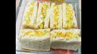 পটেটো সালাদ স্যান্ডউইচ রেসিপি।। Potato Salad Sandwich instant recipe [upl. by Dlanigger236]