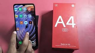 How to Turn on data internet in Redmi A4 5G  Redmi me Data internet kaise band kare [upl. by Herzen]