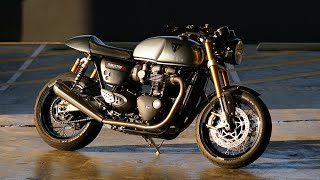 Afternoon cruise  Triumph Thruxton RS Vance amp Hines 4k [upl. by Neemsay]