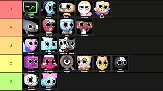 Dandy’s world tier list DrawWithRae dandysworld tierlist roblox [upl. by Nnyltak]