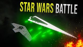 EXECUTOR SSD vs SUPREMACY  STAR WARS EPIC BATTLE  Space Engineers [upl. by Airtina332]