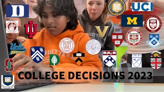 2023 COLLEGE DECISION REACTIONS ivy league top 20 all of em [upl. by Stelmach257]