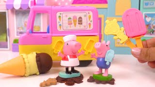 Chef Peppa Pig Cuisine Cupcakes en Pâte à Modeler [upl. by Nahtanhoj]