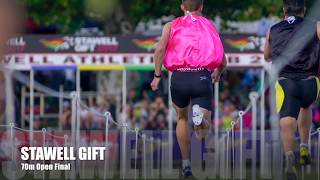 Stawell Gift 2017  70m Open Final won by Kyle Grubnic [upl. by Wohlen]