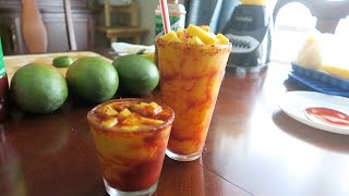 I tried making Mangonadas  Mexican frozen snack  Mango slush [upl. by Roath]