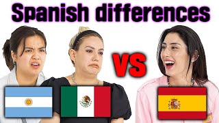 Spainish Differences Spain spanish vs Latin American spanish Argentina Mexico Spain [upl. by Akema]