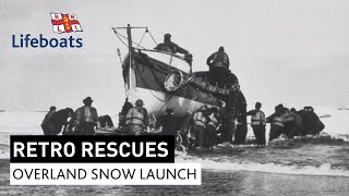 Historic overland lifeboat launch [upl. by Lanos]