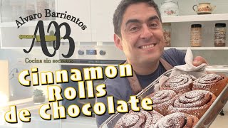 CINNAMON ROLLS DE CHOCOLATE PARA LA FELICIDAD  ROLLOS DE CANELA Y CHOCOLATE POR ALVARO BARRIENTOS [upl. by Ardeahp]