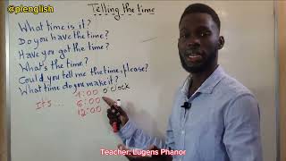 Men Kijan Pou Mande Ak Bay Lè An Anglè  How To Ask And Tell Times In English [upl. by Towers]