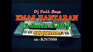 Dj Emas Hantaran Full Bass  Yollanda amp Arief karaoke  sxKN7000 [upl. by Phyllys]