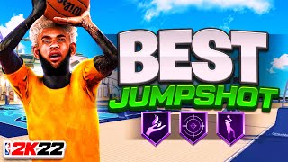 THE BEST JUMPSHOT ON NBA 2K22 BEST JUMPSHOT FOR ALL BUILDS NEW FASTEST BASE  100 GREEN WINDOW [upl. by Colon]