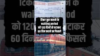 Indian Railways Changes Rules For Advance Ticket Booking  No More Waiting List  IRCTC [upl. by Anglim]