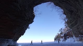 Lake Superior Ice Caves Explore the Apostle Islands National Lakeshore [upl. by Akselav660]