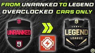 Asphalt 9  OVERCLOCKED cars ONLY  From UNRANKED to LEGEND LEAGUE [upl. by Gmur437]