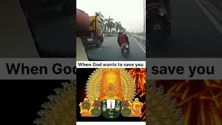 When God wants to save you from death tirupati venkateswaraswami shortsfeed shortvideo [upl. by Juakn]