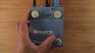 Kingsley Squire 86  Tone Shaping Preamp [upl. by Eeldivad]