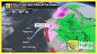 Conséquences du blocage Omega  Risque de verglas au Québec pour jeudi et vendredi [upl. by Niwrad]