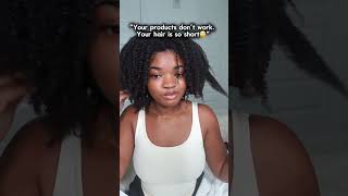 Who else has INSANE shrinkage Available at anaturalerosecom naturalhair hairgrowth [upl. by Adnorehs]