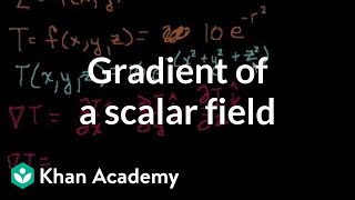 Gradient of a scalar field  Multivariable Calculus  Khan Academy [upl. by Anitaf]