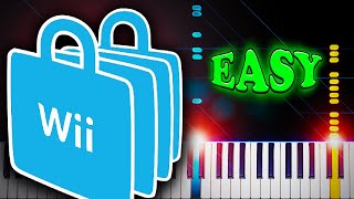 Wii Shop Channel Theme  EASY Piano Tutorial [upl. by Yendor]