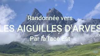 LES AIGUILLES DARVES Face Est  DRONE 4K [upl. by Ehsiom453]