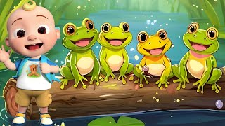 Five Little Speckled Frogs 🐸  Nursery Rhymes amp Kids Songs [upl. by Zohar583]