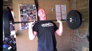 60kg military press 12 reps [upl. by Letnohc]