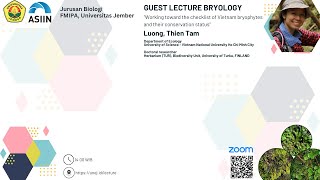 Guest Lecture Bryology Jurusan biologi [upl. by Ineslta]