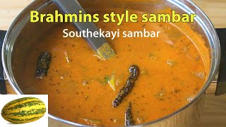 Sambar recipe  no onion no garlic sambhar  Mangalore southekayi sambhar recipe [upl. by Nerret]