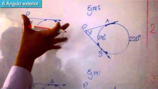 ÁNGULOS EN LA CIRCUNFERENCIA [upl. by Mcadams]